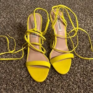 Steve Madden Yellow Strappy Sandals